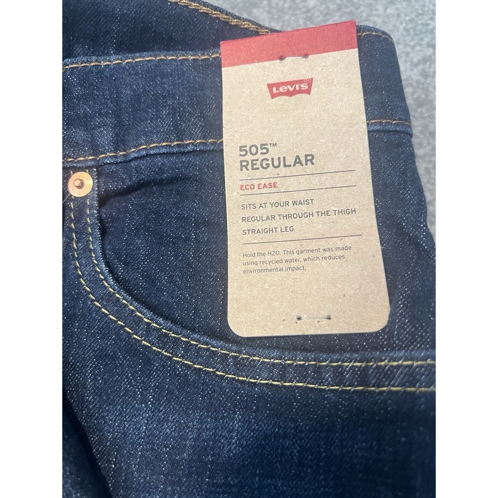 Levi's Men's 505 Regular Fit Jeans, Medium Stonewash, 32w X 32L - Picture 5 of 5
